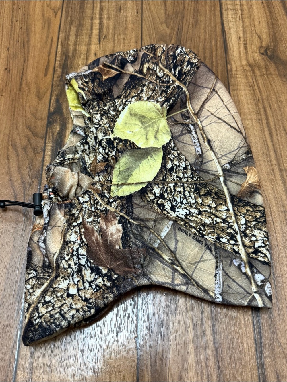 Burly Camo Face Mask Balaclava Camouflage Thick Warm Drawstring Hunting